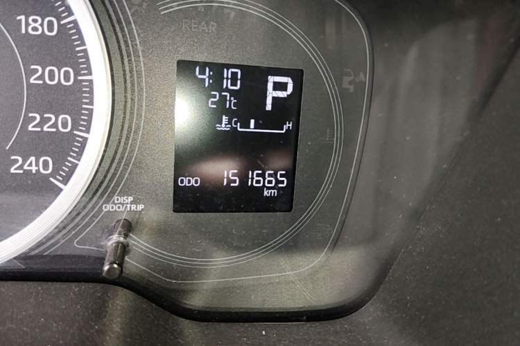 Used Toyota Levin 2021 TNGA 1.5L CVT Leading Edition Odometer Close Up