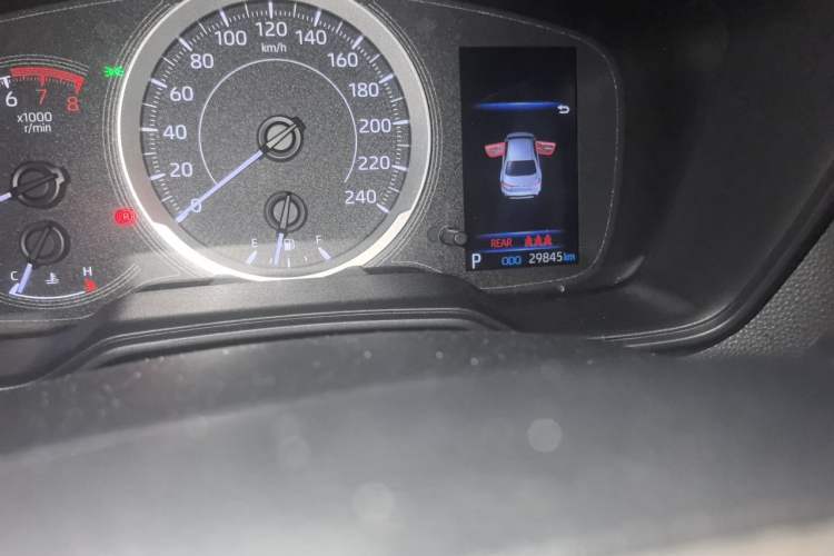 Used Toyota Levin 2021 185T CVT Luxury Edition Odometer Close Up