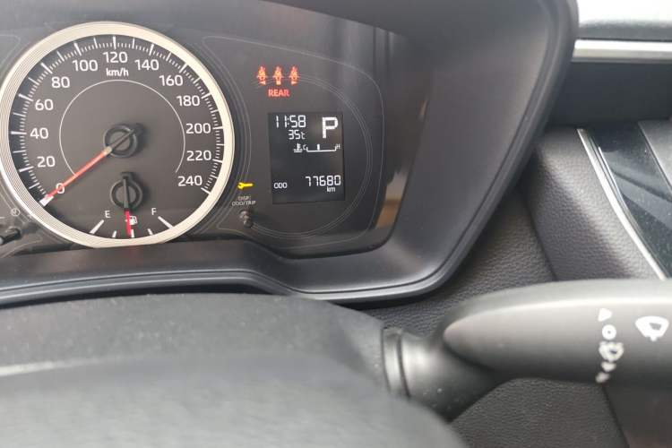 Used Toyota Levin 2021 185T CVT Entry-Level Version Odometer Close Up