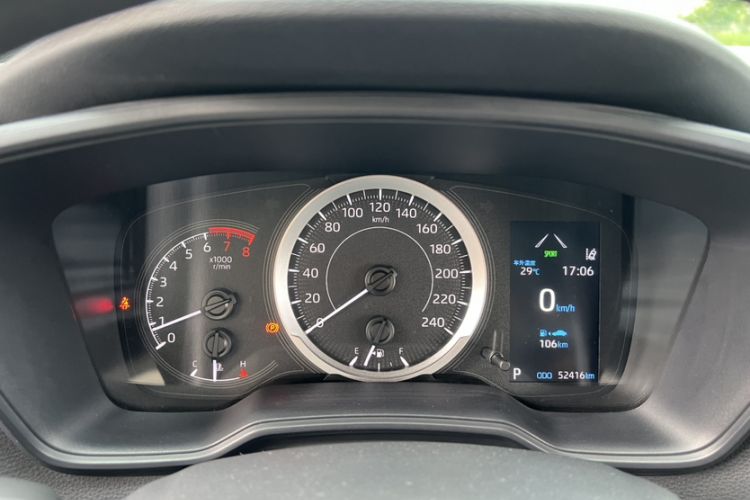 Used Toyota Levin 2021 185T CVT Sport Edition Odometer Close Up
