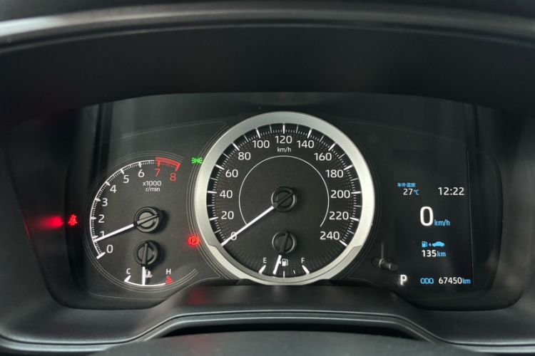 Used Toyota Levin 2021 2.0L Luxury Edition Odometer Close Up