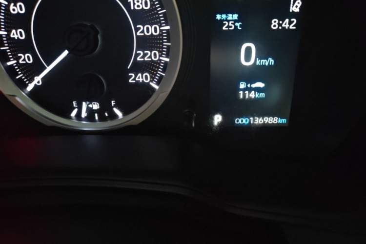 Used Toyota Levin 2021 185T CVT Luxury Edition Odometer Close Up