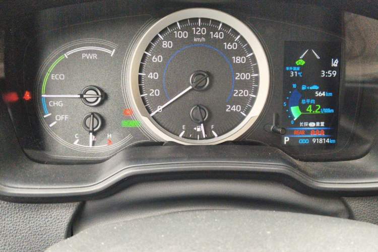 Used Toyota Levin 2022 Dual-Engine 1.8H E-CVT Luxury Edition Odometer Close Up