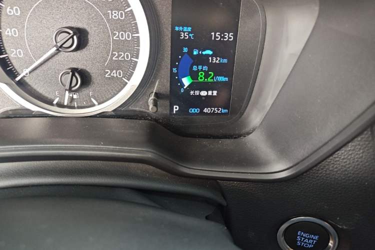 Used Toyota Levin 2022 185T CVT Sport Edition Odometer Close Up