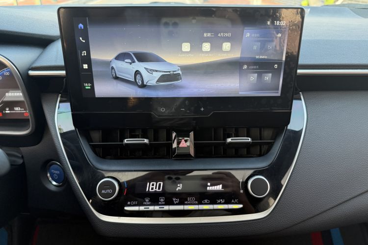 Used Toyota Levin 2023 Smart Electric Hybrid Dual-Engine 1.8L Luxury Edition Audio And AC Panel