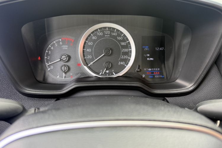 Used Toyota Levin 2023 185T CVT Luxury Edition Odometer Close Up