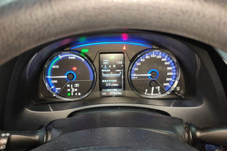 Used Toyota Levin Hybrid E+ 2019 1.8L GS E-CVT Elite Model with Sunroof Instrument Cluster