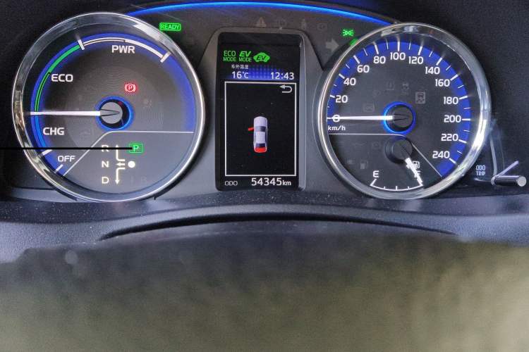 Used Toyota Levin Hybrid E+ 2019 1.8 PH GS E-CVT Elite Style Edition Odometer Close Up