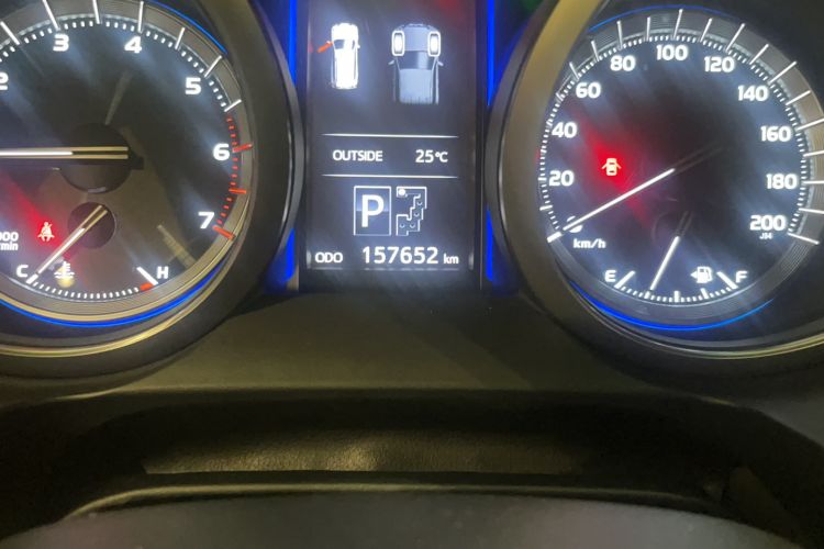 Used Toyota Prado  Odometer Close Up