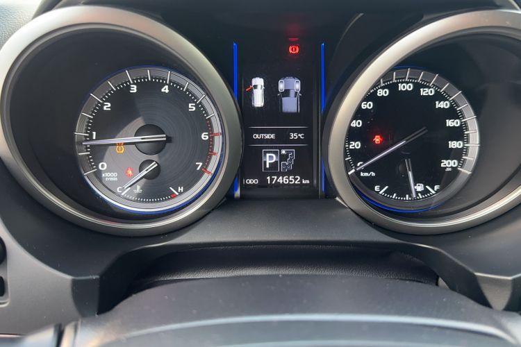 Used Toyota Prado  Odometer Close Up