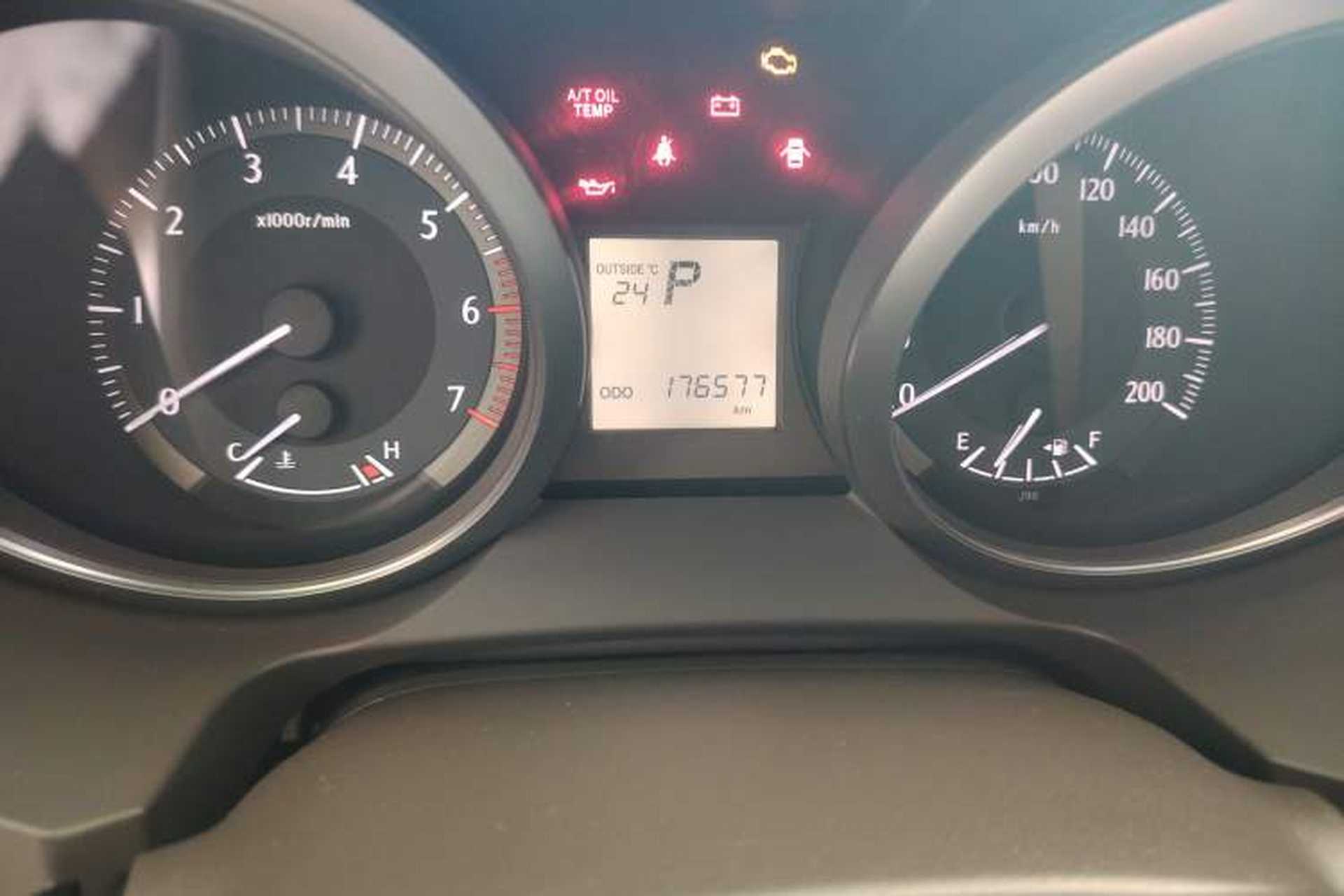 Used Toyota Prado  Odometer Close Up