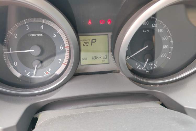 Used Toyota Prado  Odometer Close Up