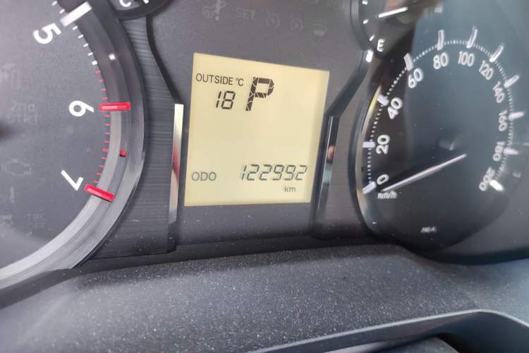 Used Toyota Prado  Odometer Close Up