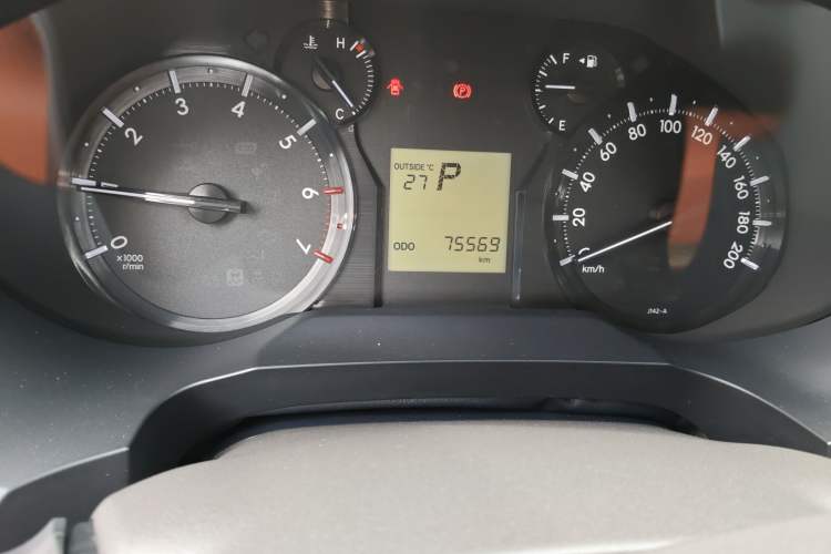 Used Toyota Prado  Odometer Close Up