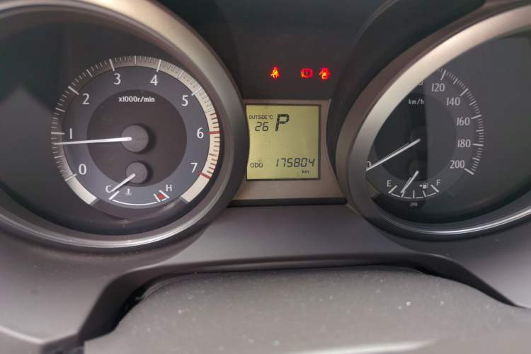 Used Toyota Prado  Odometer Close Up