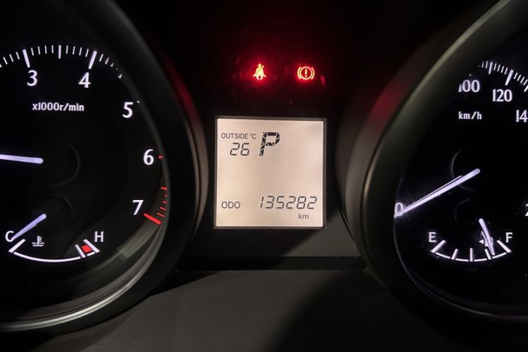 Used Toyota Prado  Odometer Close Up