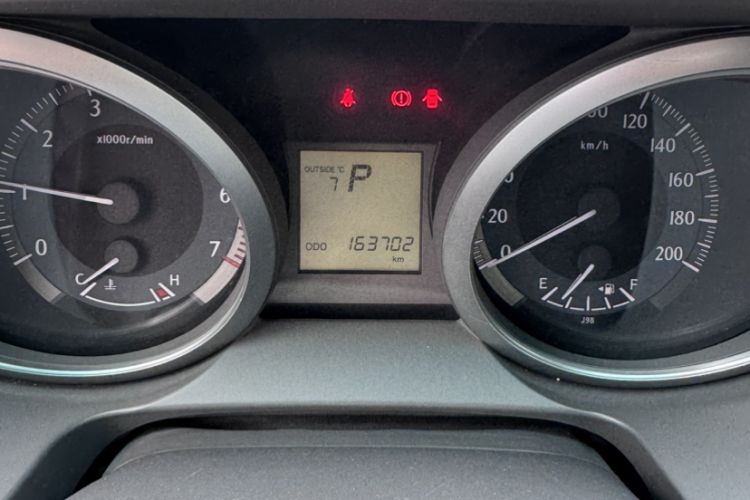 Used Toyota Prado  Odometer Close Up