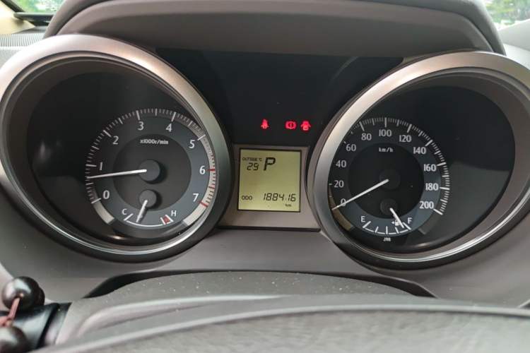 Used Toyota Prado  Odometer Close Up