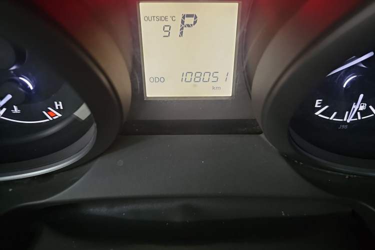 Used Toyota Prado  Odometer Close Up