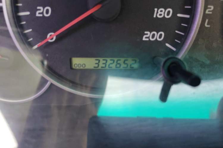 Used Toyota Prado  Odometer Close Up