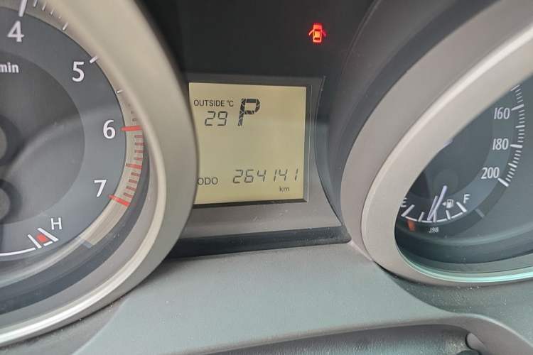 Used Toyota Prado 2010 2.7L Automatic Standard Edition Odometer Close Up