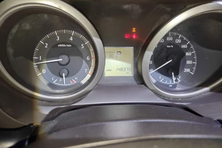 Used Toyota Prado 2010 2.7L Automatic Standard Edition Odometer Close Up