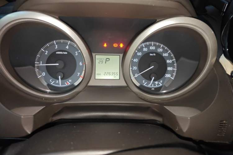 Used Toyota Prado 2010 2.7L Automatic Standard Edition Odometer Close Up