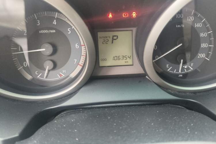 Used Toyota Prado 2010 2.7L Automatic Standard Edition Odometer Close Up