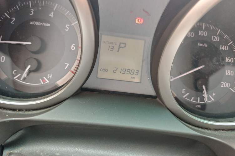 Used Toyota Prado 2010 2.7L Automatic Standard Edition Odometer Close Up