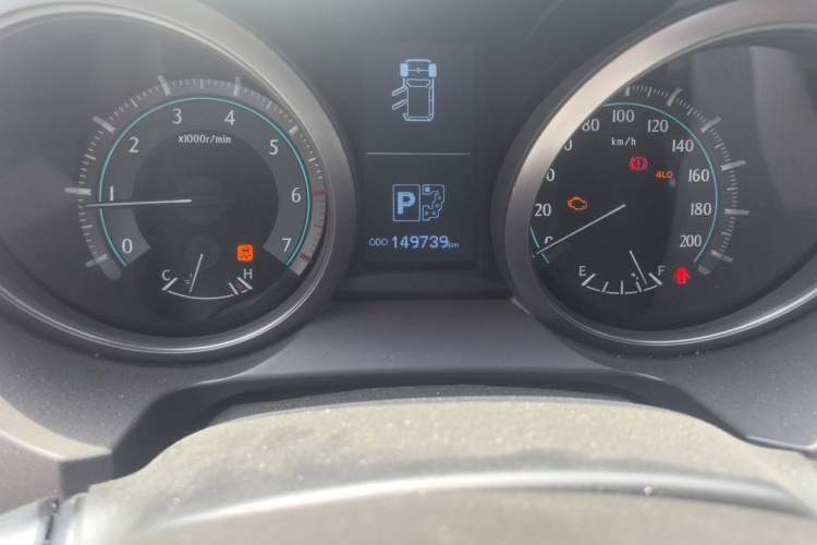 Used Toyota Prado 2010 4.0L Automatic TX-L Odometer Close Up