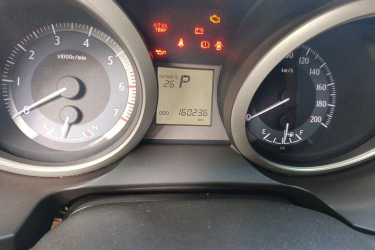 Used Toyota Prado 2010 2.7L Automatic Deluxe Edition Odometer Close Up
