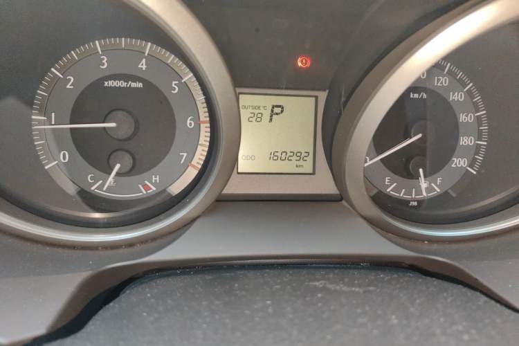 Used Toyota Prado 2010 2.7L Automatic Standard Edition Odometer Close Up