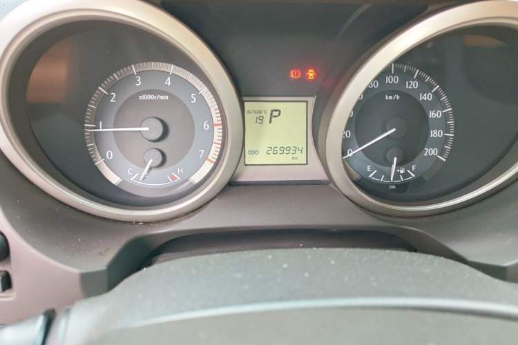 Used Toyota Prado 2010 2.7L Automatic Standard Edition Odometer Close Up