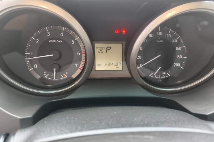 Used Toyota Prado 2010 2.7L Automatic Standard Edition Odometer Close Up