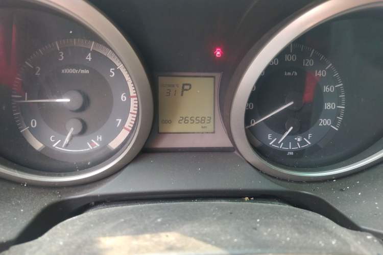 Used Toyota Prado 2010 2.7L Automatic Standard Edition Odometer Close Up