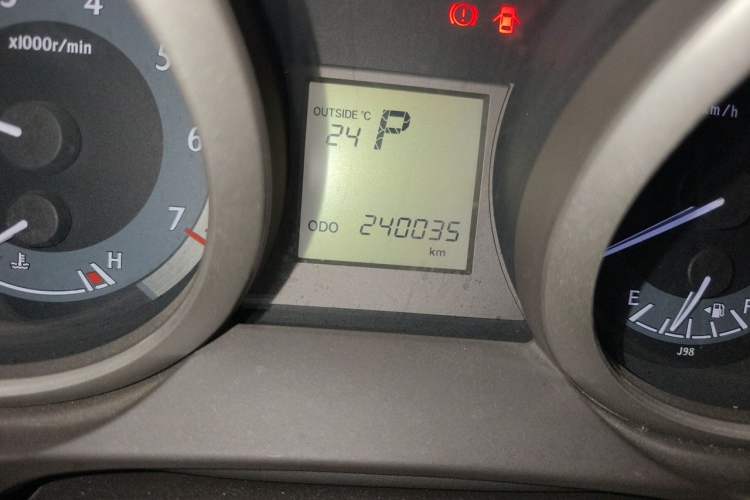 Used Toyota Prado 2010 2.7L Automatic Standard Edition Odometer Close Up