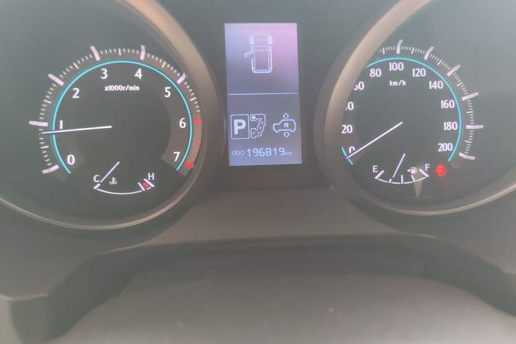 Used Toyota Prado  Odometer Close Up
