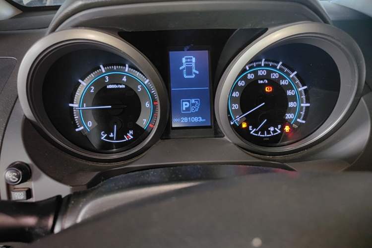 Used Toyota Prado  Odometer Close Up