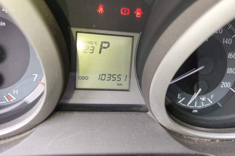 Used Toyota Prado 2010 2.7L Automatic Standard Edition Odometer Close Up