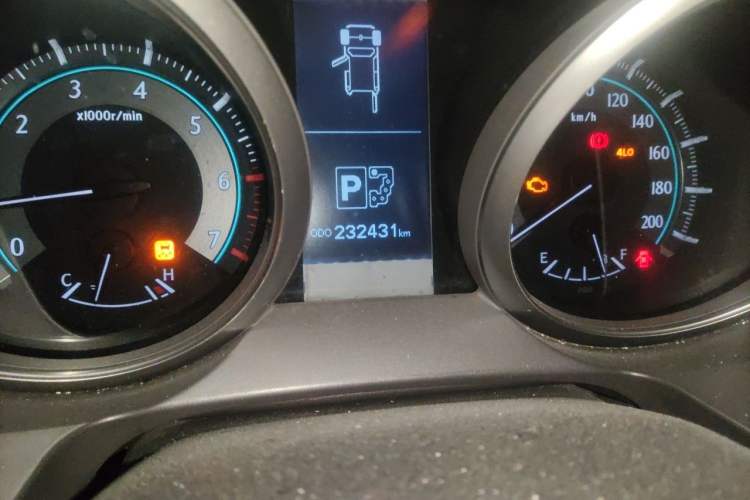 Used Toyota Prado 2010 4.0L Automatic TX-L Odometer Close Up