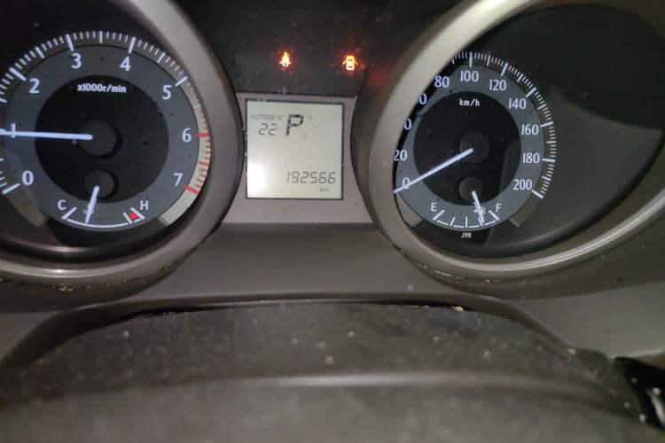 Used Toyota Prado 2010 2.7L Automatic Standard Edition Odometer Close Up