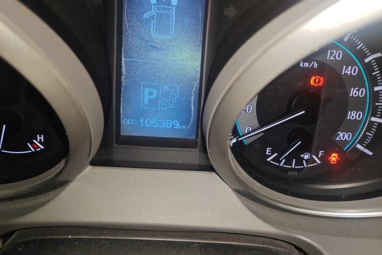 Used Toyota Prado 2010 4.0L Automatic TX-L Odometer Close Up