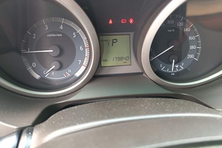 Used Toyota Prado  Odometer Close Up