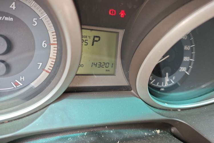 Used Toyota Prado 2010 2.7L Automatic Standard Edition Odometer Close Up