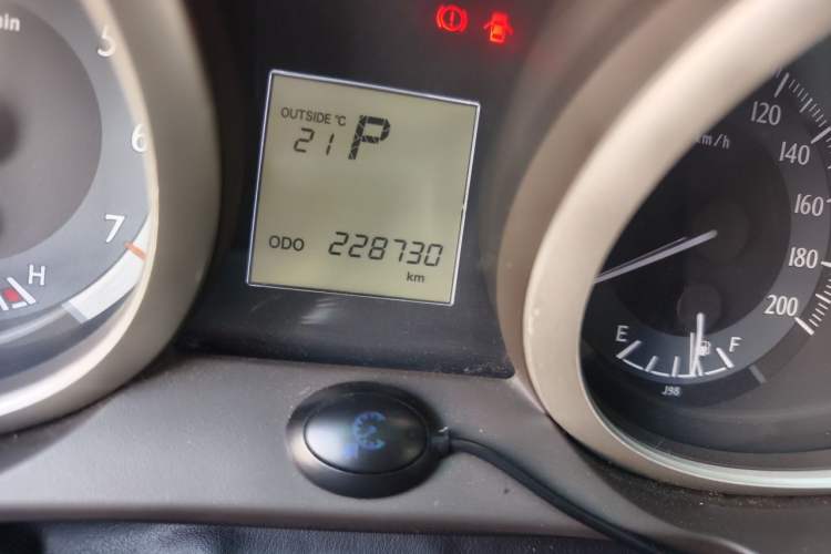 Used Toyota Prado 2010 2.7L Automatic Standard Edition Odometer Close Up