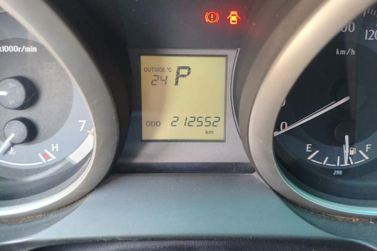 Used Toyota Prado 2010 2.7L Automatic Standard Edition Odometer Close Up