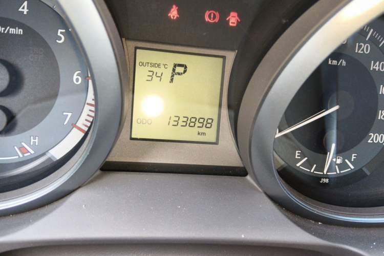 Used Toyota Prado 2010 2.7L Automatic Standard Edition Odometer Close Up