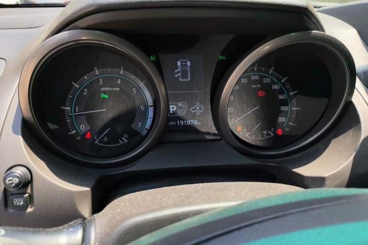 Used Toyota Prado  Odometer Close Up