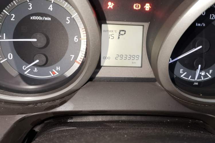 Used Toyota Prado  Odometer Close Up