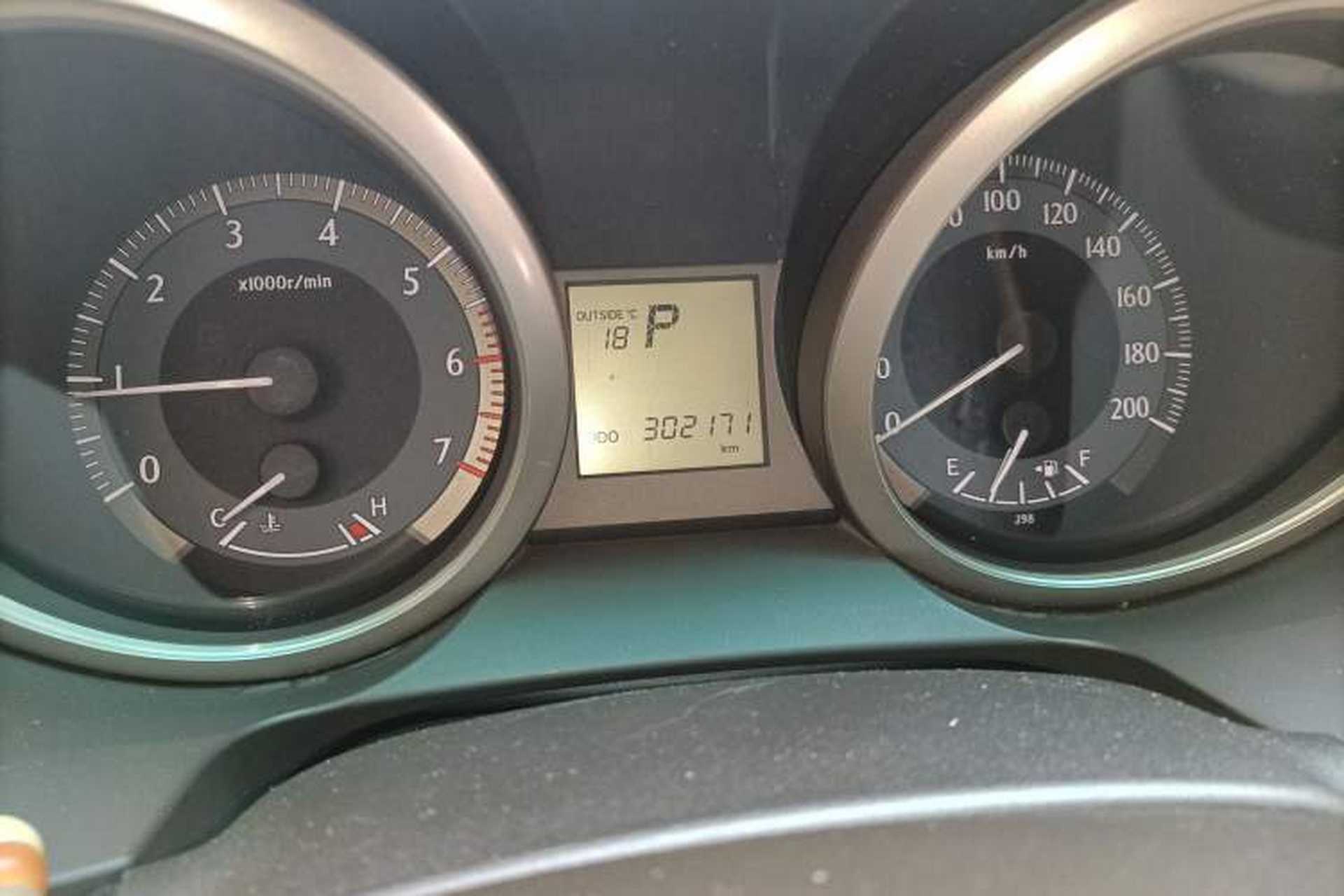 Used Toyota Prado 2012 2.7L Automatic Middle East Version Odometer Close Up